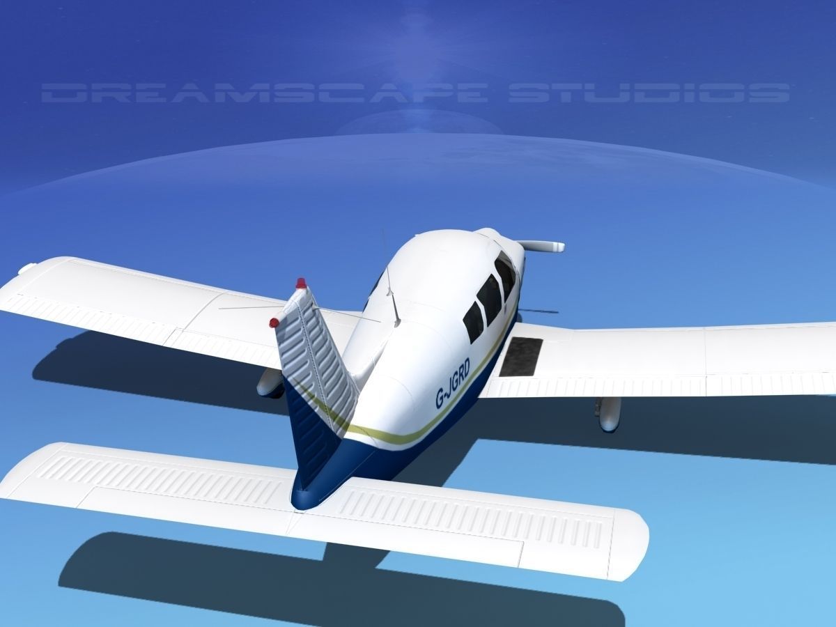 Piper PA-28-235 Cherokee  V09 3D model_5