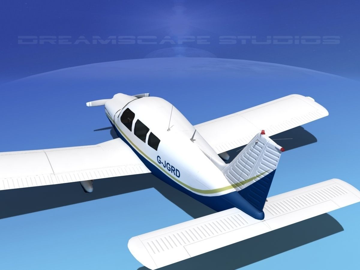 Piper PA-28-235 Cherokee  V09 3D model_6