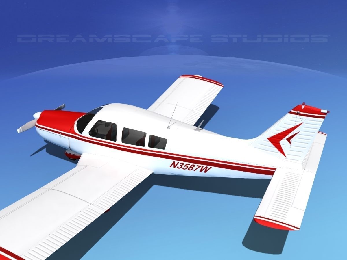 Piper PA-28-235 Cherokee  V15 3D model_8