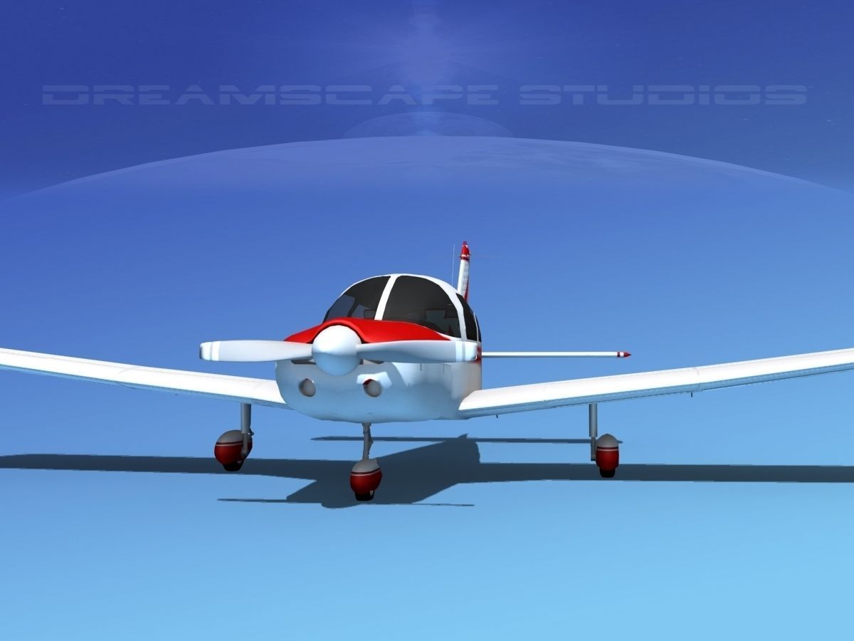 Piper PA-28-235 Cherokee  V15 3D model_1