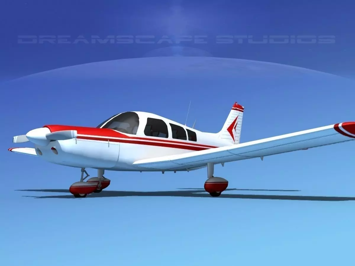 Piper PA-28-235 Cherokee  V15 3D model_0