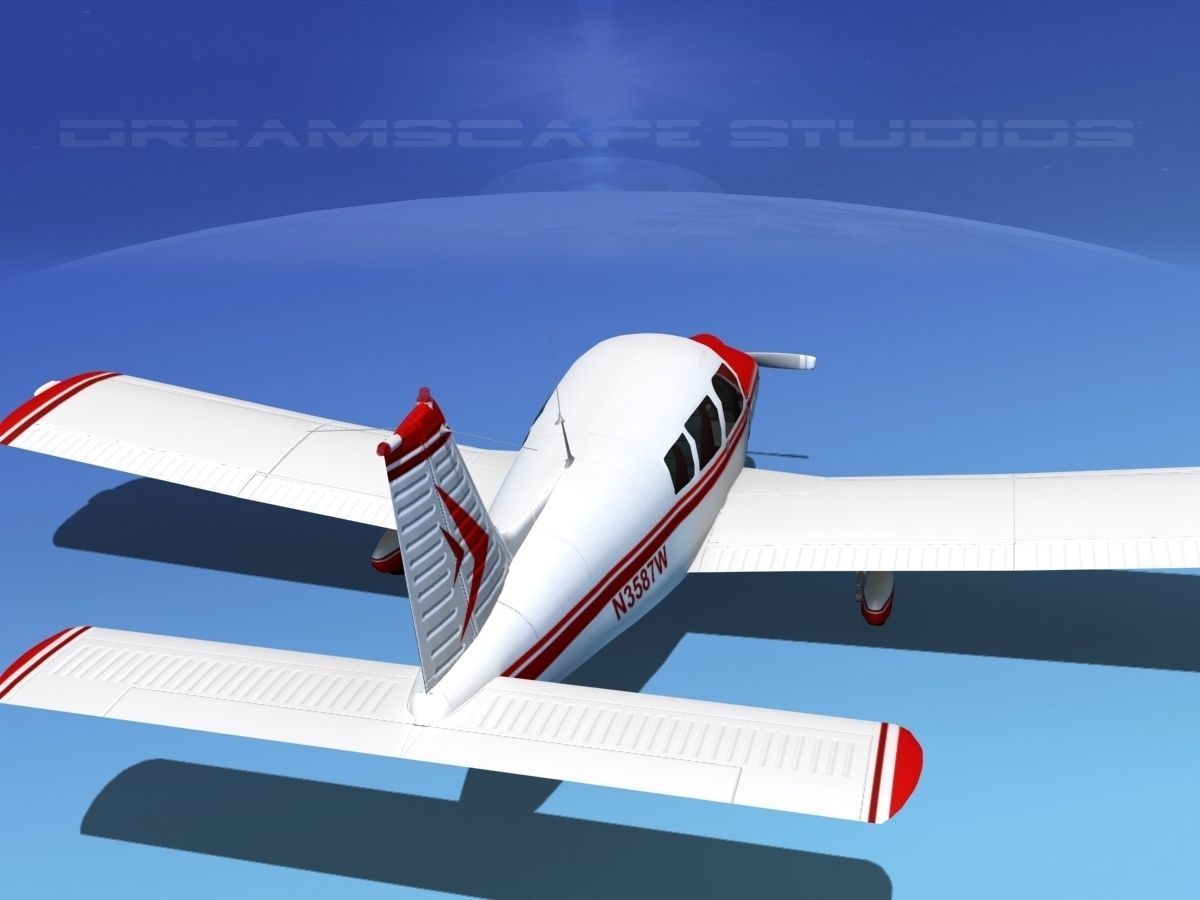 Piper PA-28-235 Cherokee  V15 3D model_6