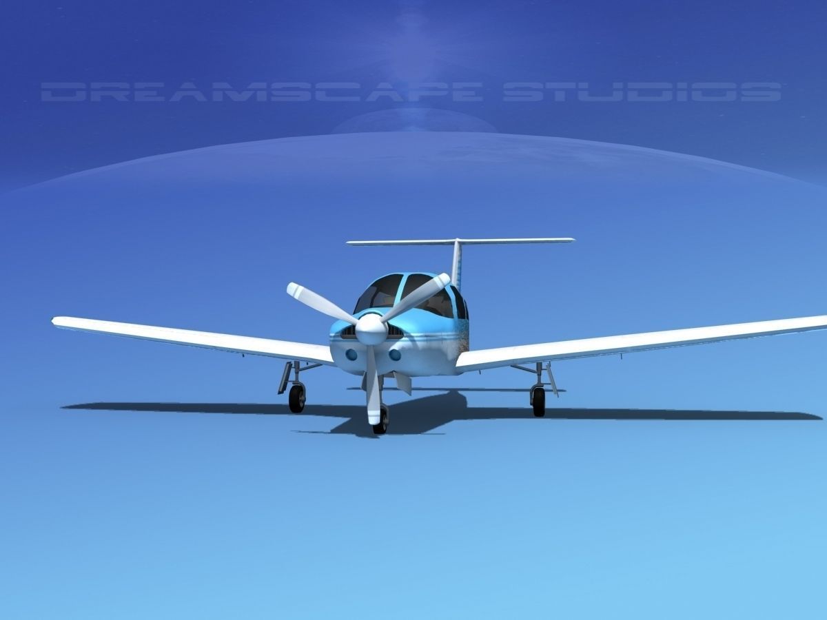 Piper PA-28R-201 Arrow III V07 3D model_2