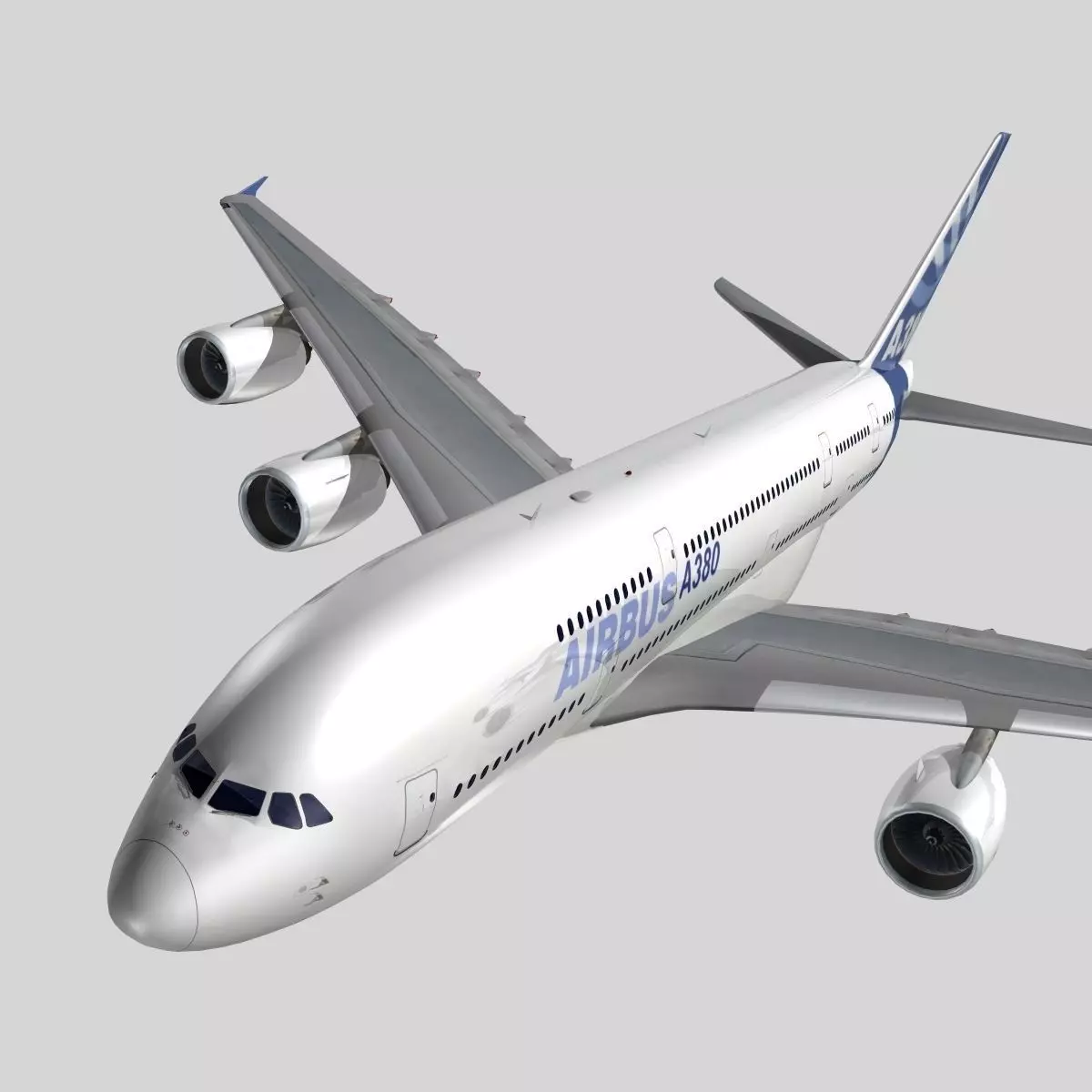 Airbus A-380 Airbus Industries House colors 3D model_0