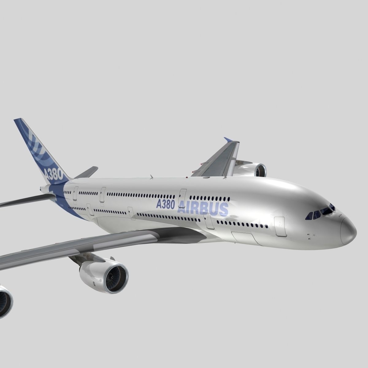 Airbus A-380 Airbus Industries House colors 3D model_3