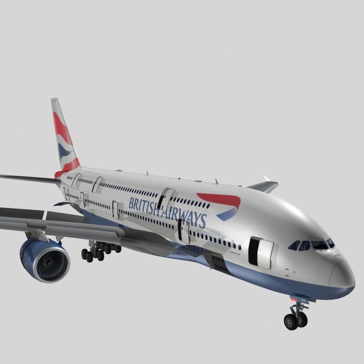 Airbus A-380  3D model_10