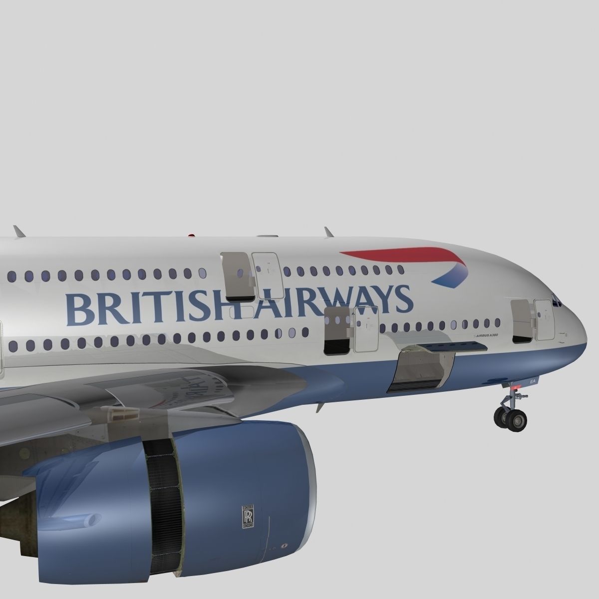 Airbus A-380  3D model_11