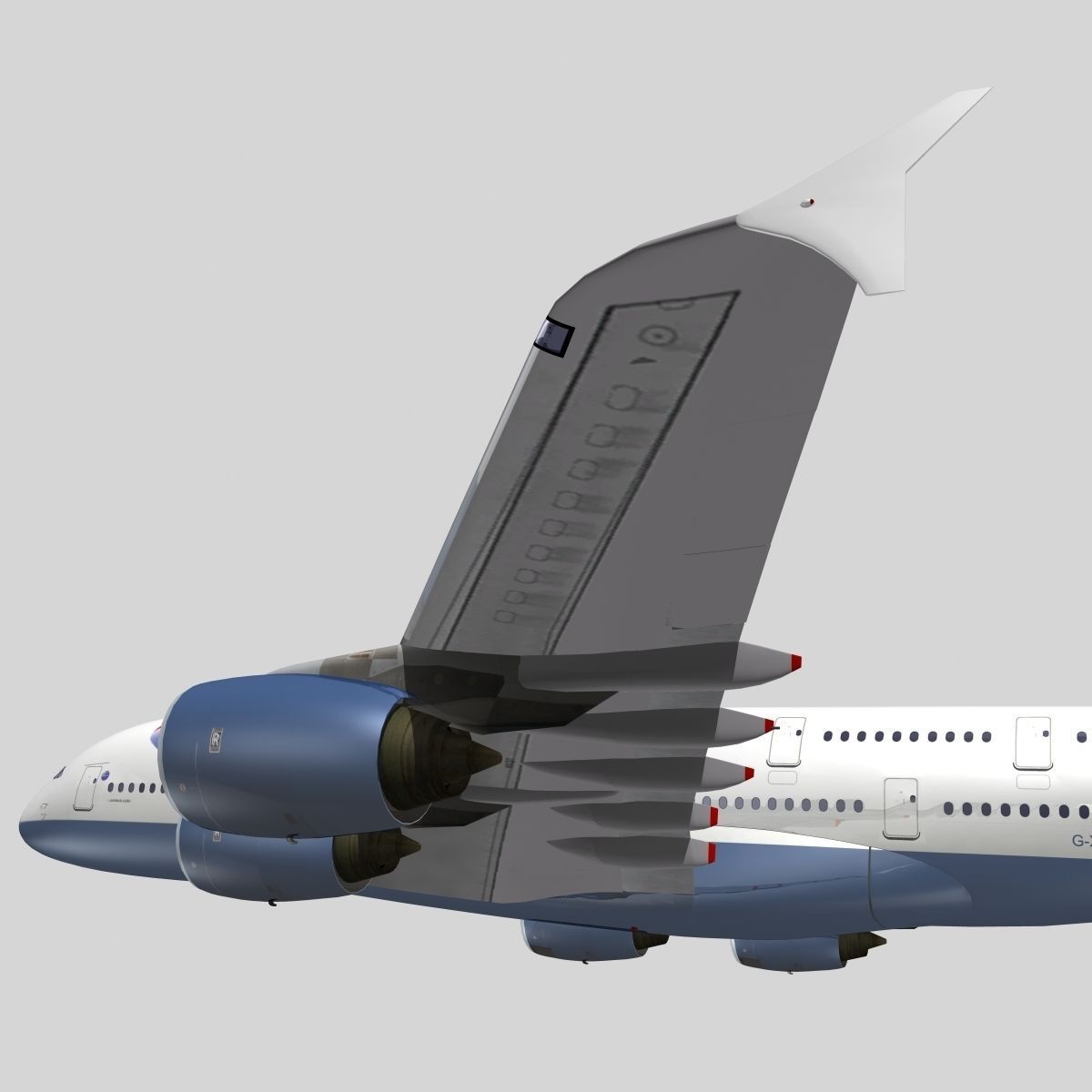 Airbus A-380  3D model_1