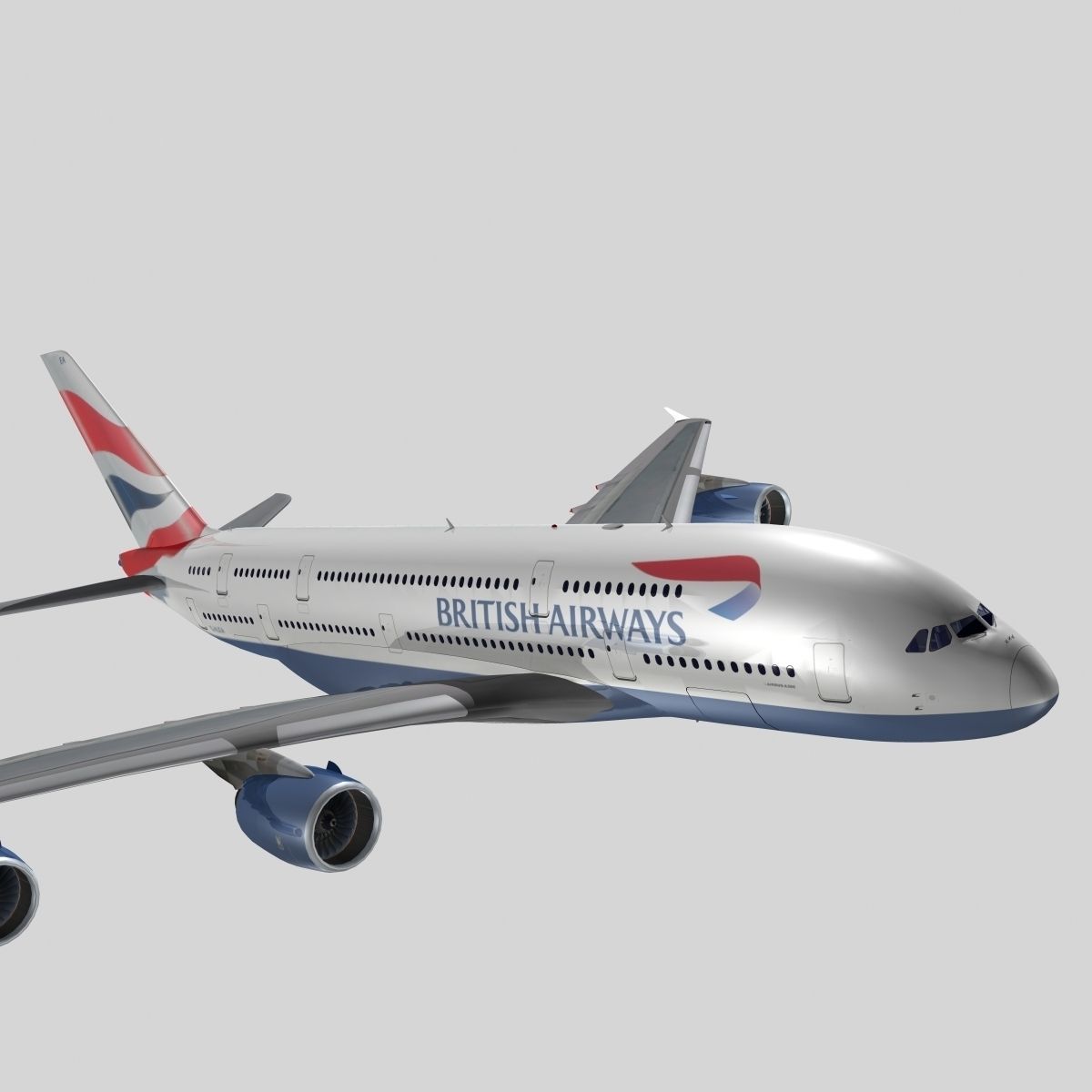 Airbus A-380  3D model_3