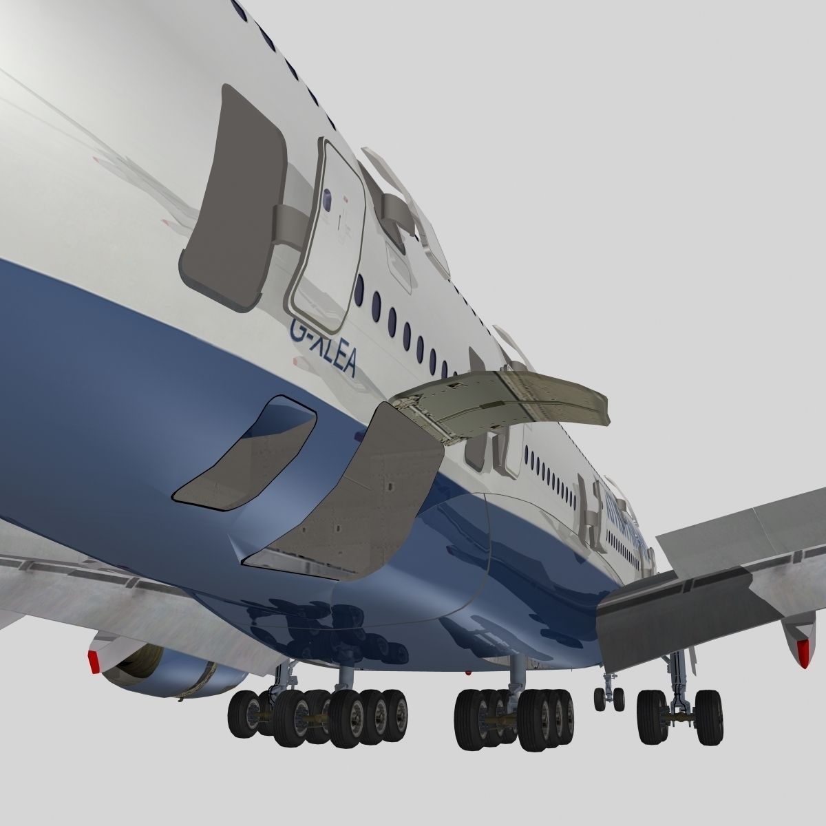 Airbus A-380  3D model_9