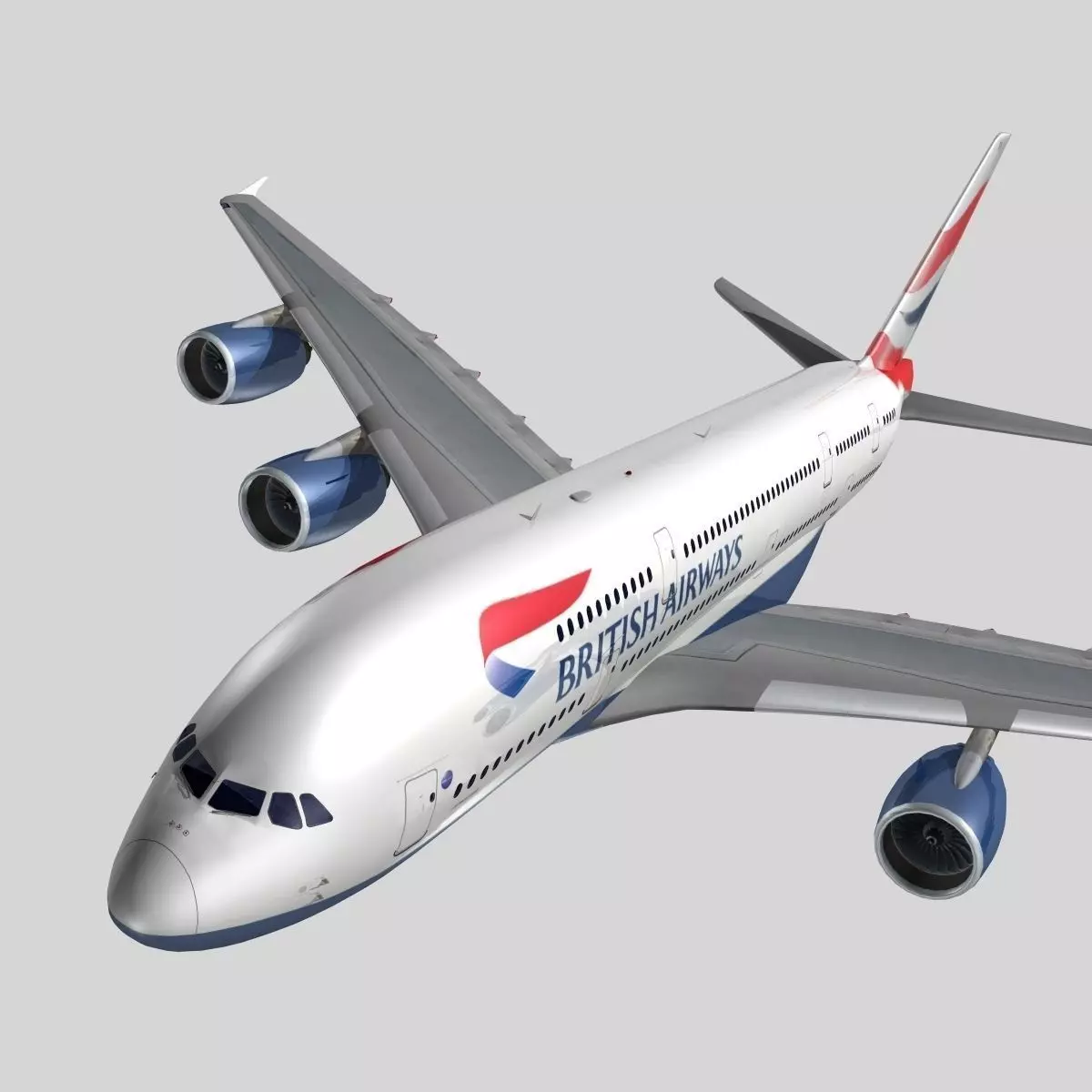 Airbus A-380  3D model_0