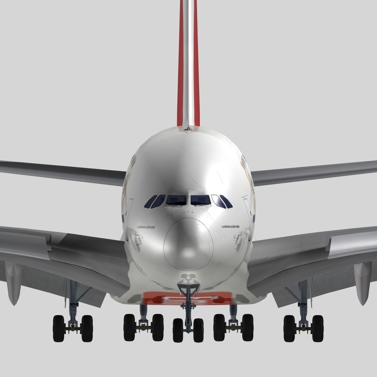 Airbus A-380 Emirates 3D model_7