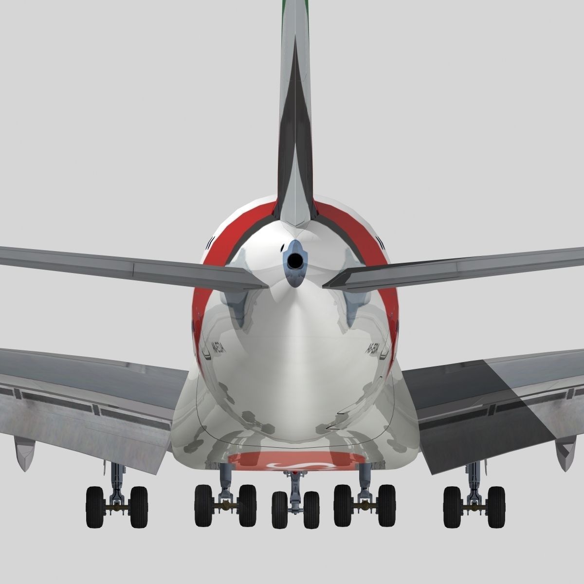 Airbus A-380 Emirates 3D model_8