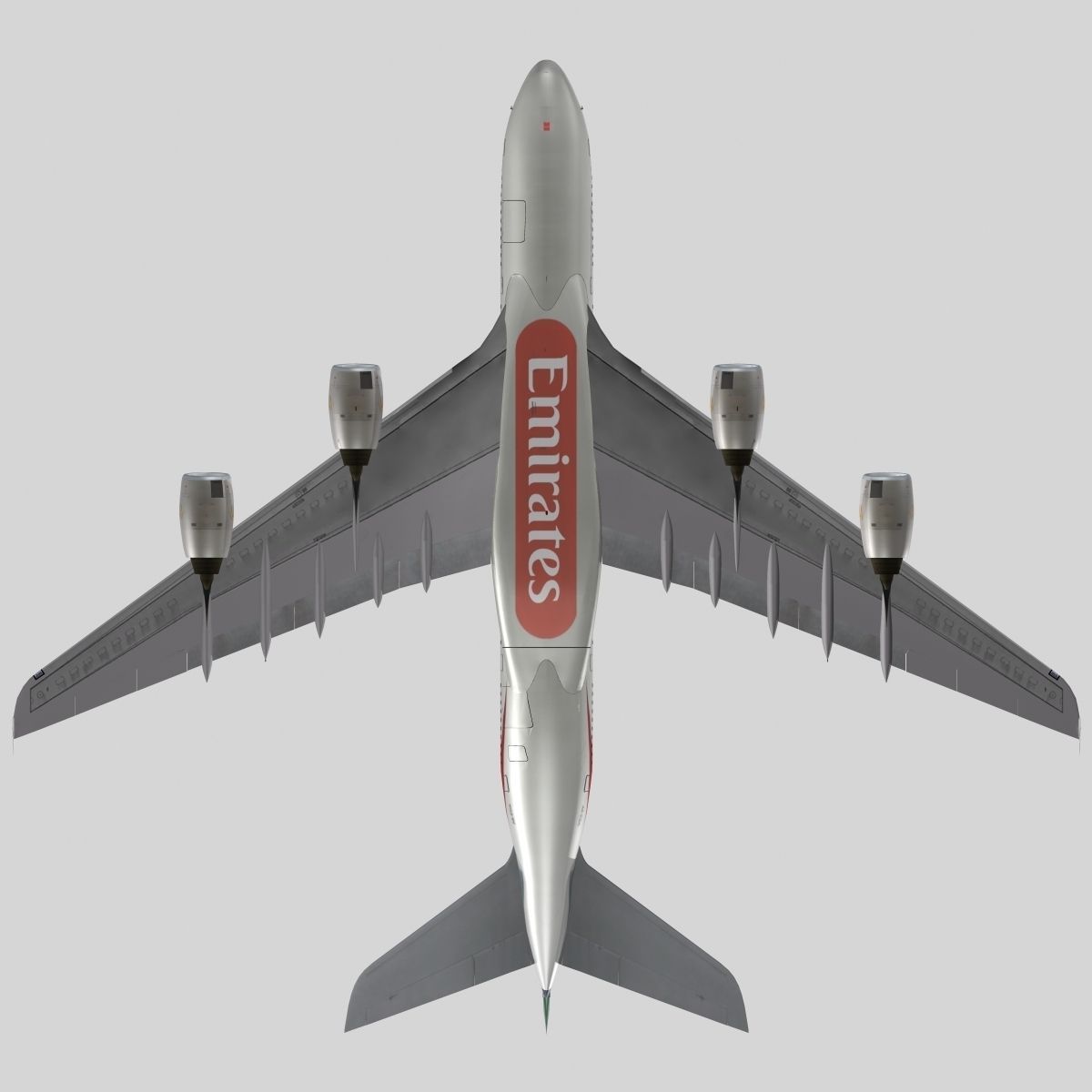 Airbus A-380 Emirates 3D model_6
