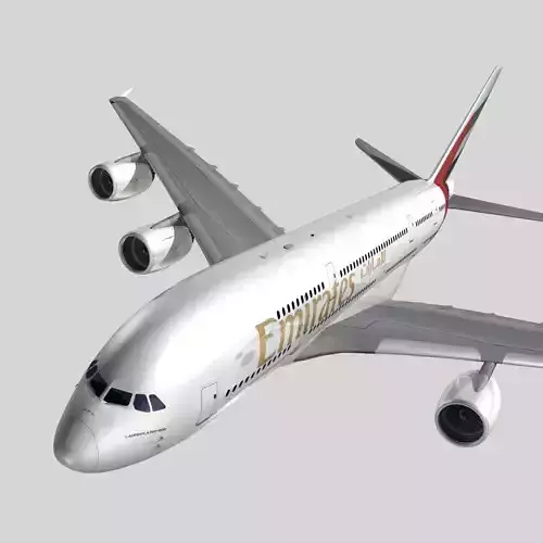 Airbus A-380 Emirates 3D model