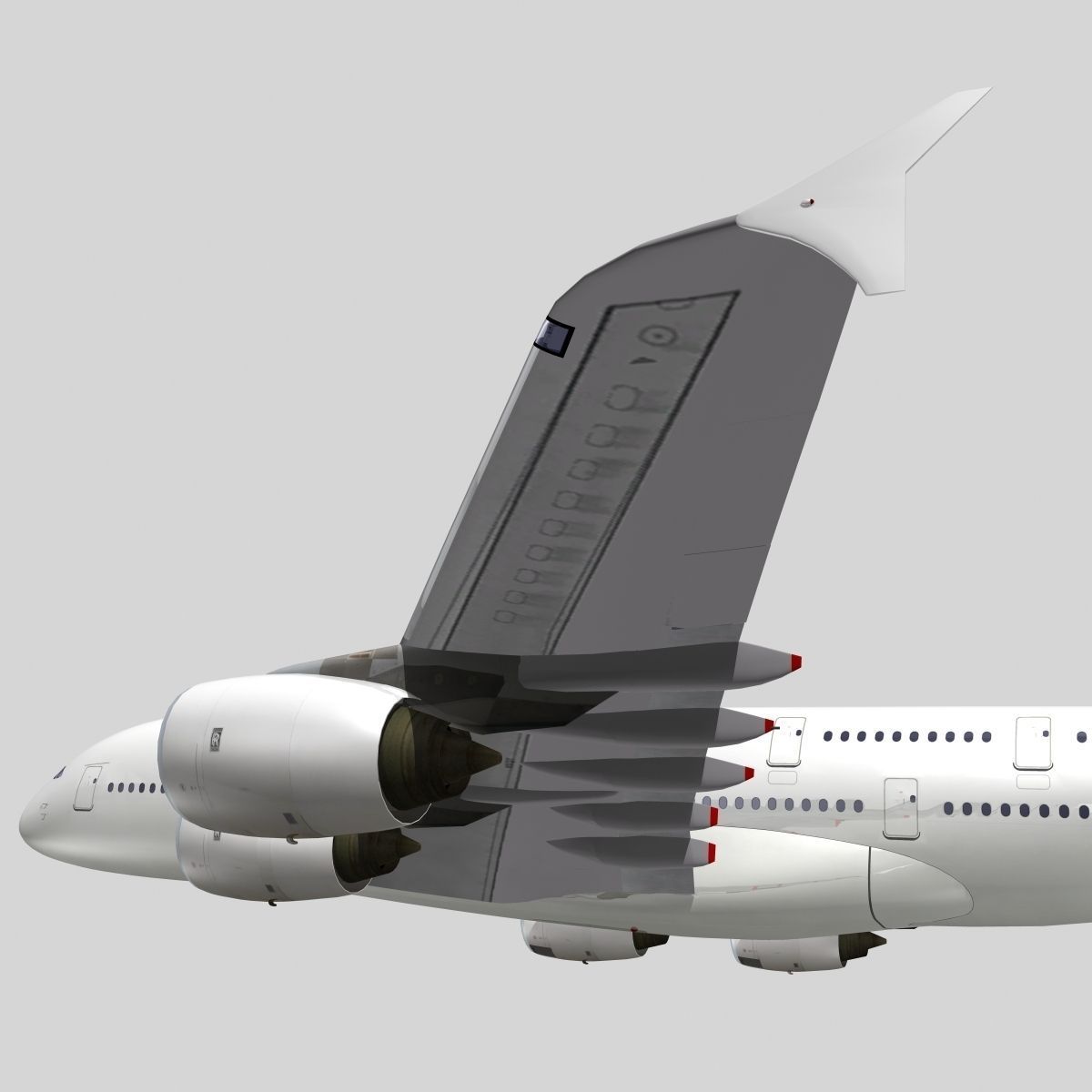 Airbus A-380 Generic livery 3D model_1
