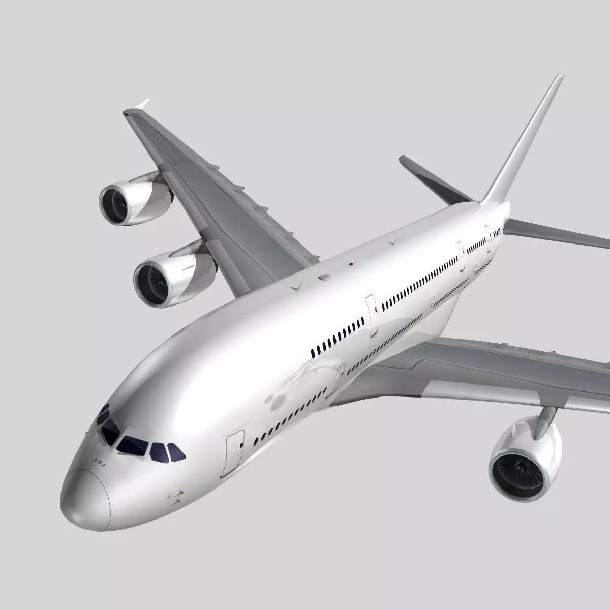 Airbus A-380 Generic livery 3D model_0