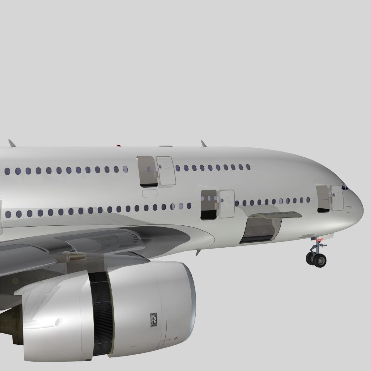 Airbus A-380 Generic livery 3D model_11