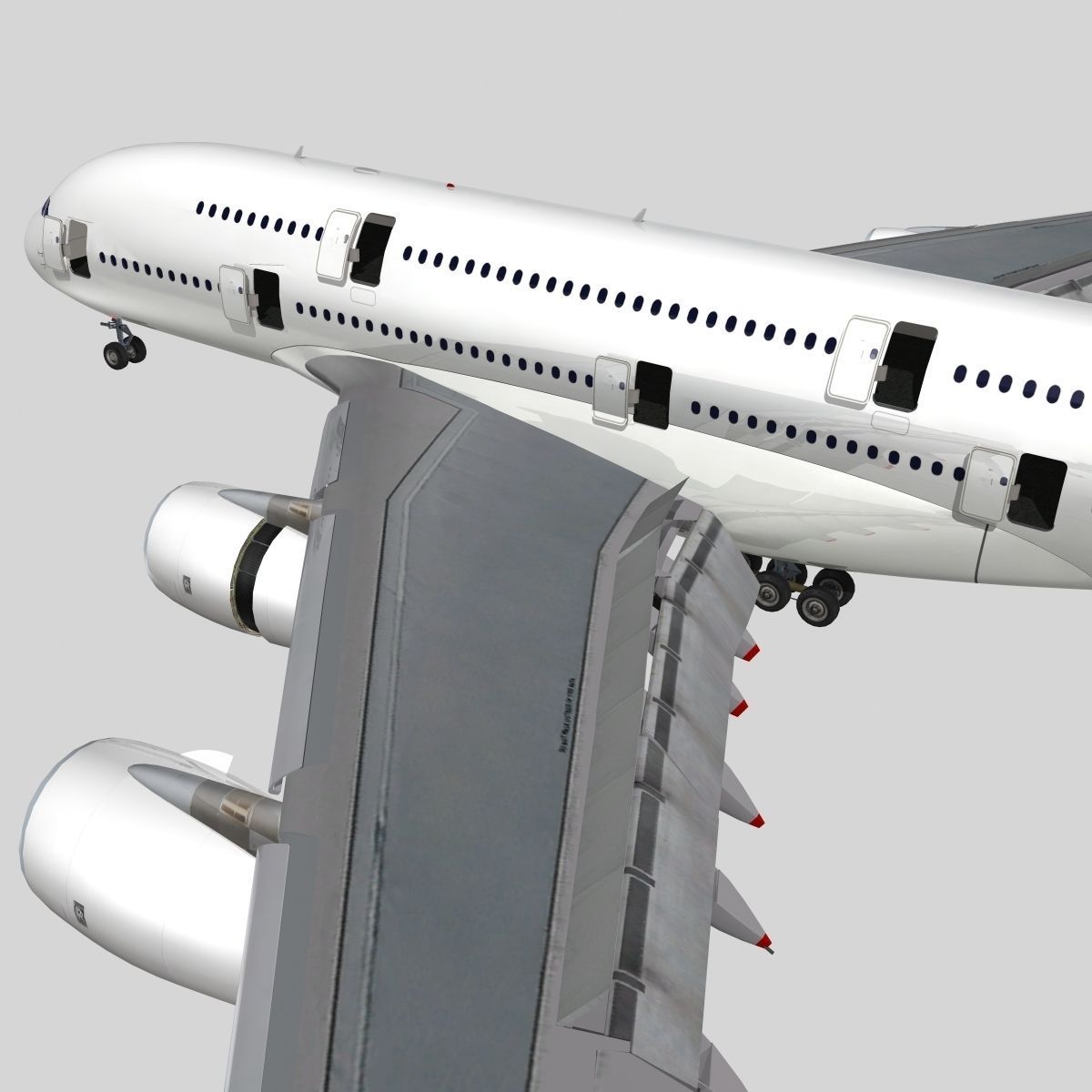 Airbus A-380 Generic livery 3D model_12