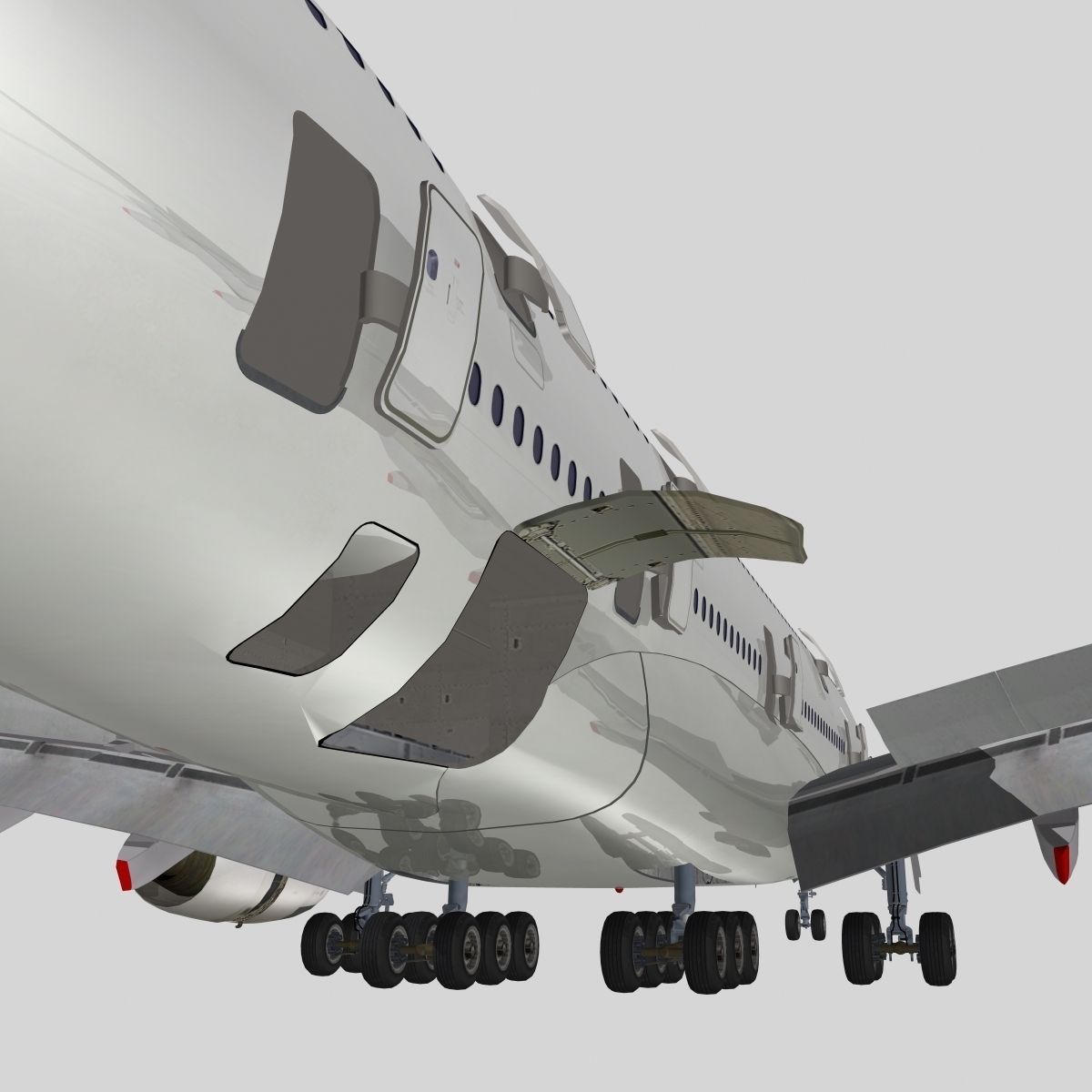 Airbus A-380 Generic livery 3D model_9