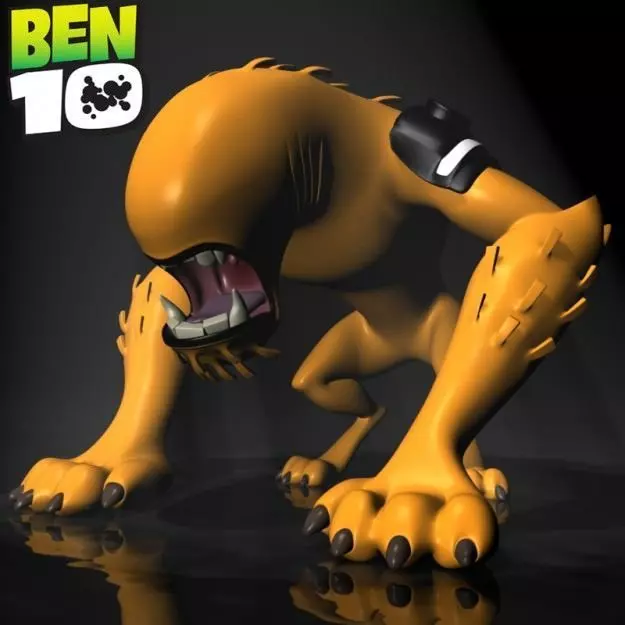 BEN 10 WildMutt RIGGED Low-poly 3D model_0