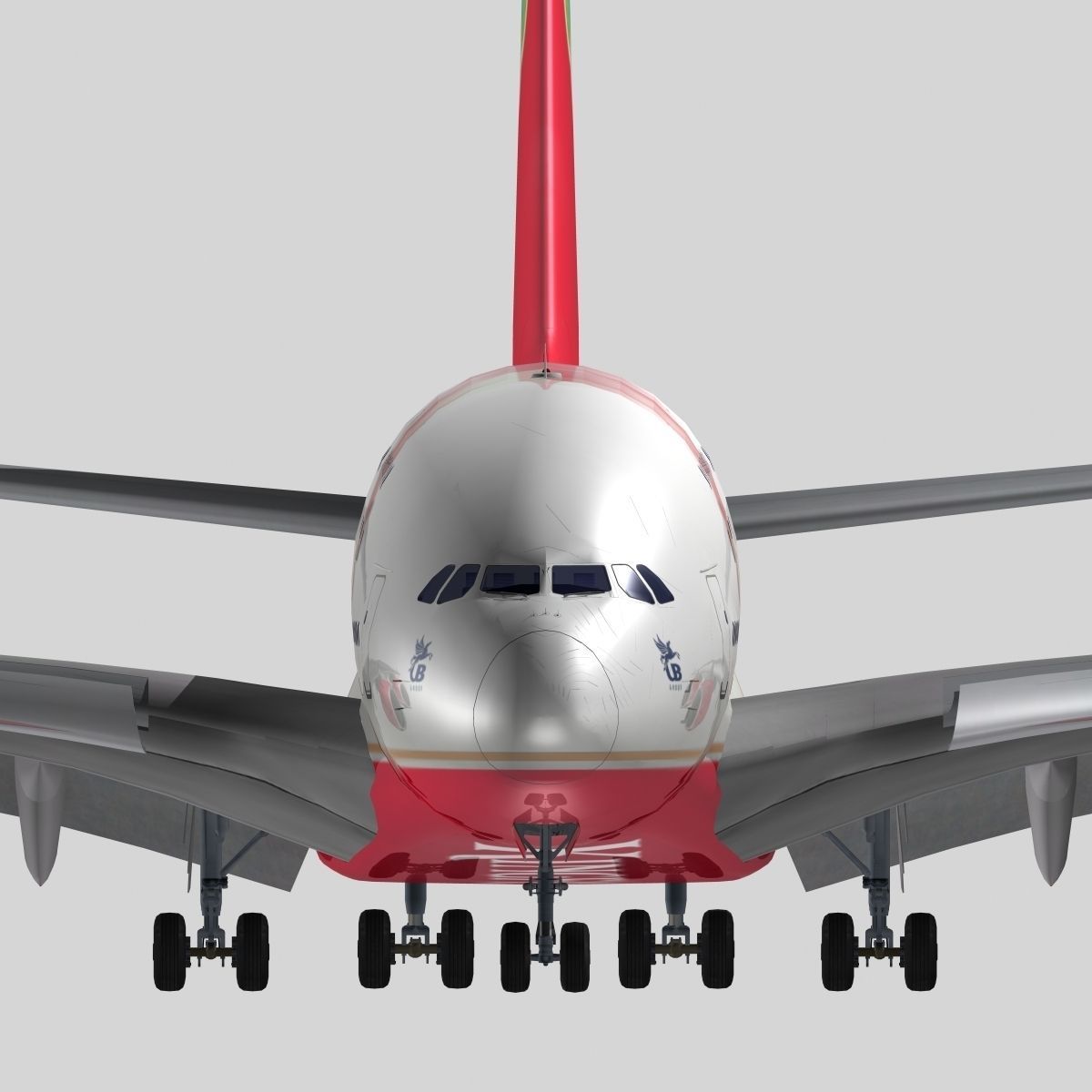 Airbus A-380 Kingfisher Airlines 3D model_6