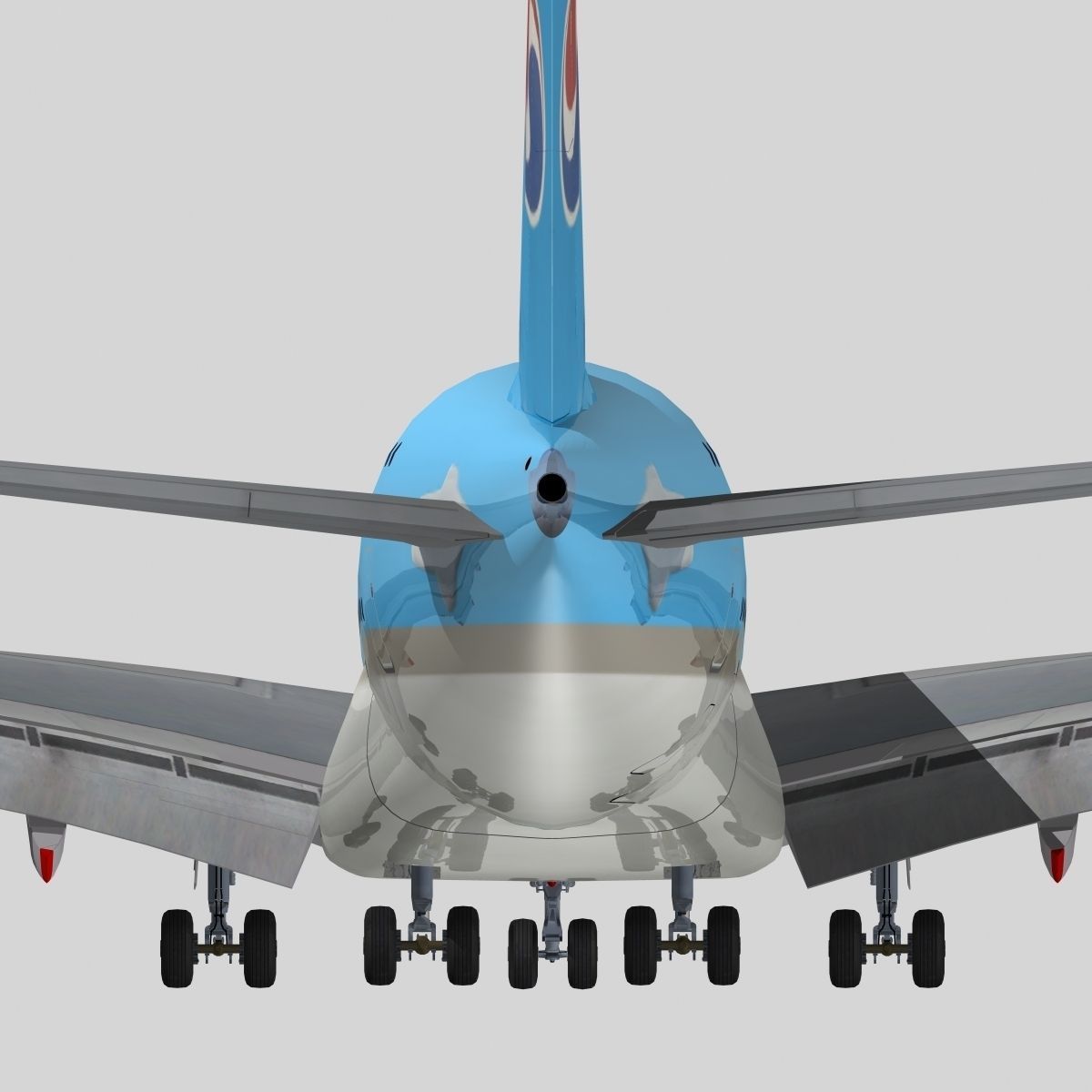 Airbus A-380 Korean Air 3D model_7