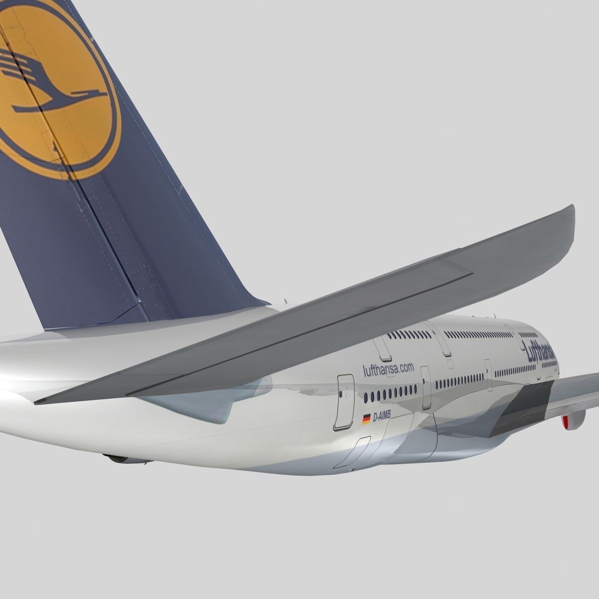 Airbus A-380 Lufthansa 3D model_2