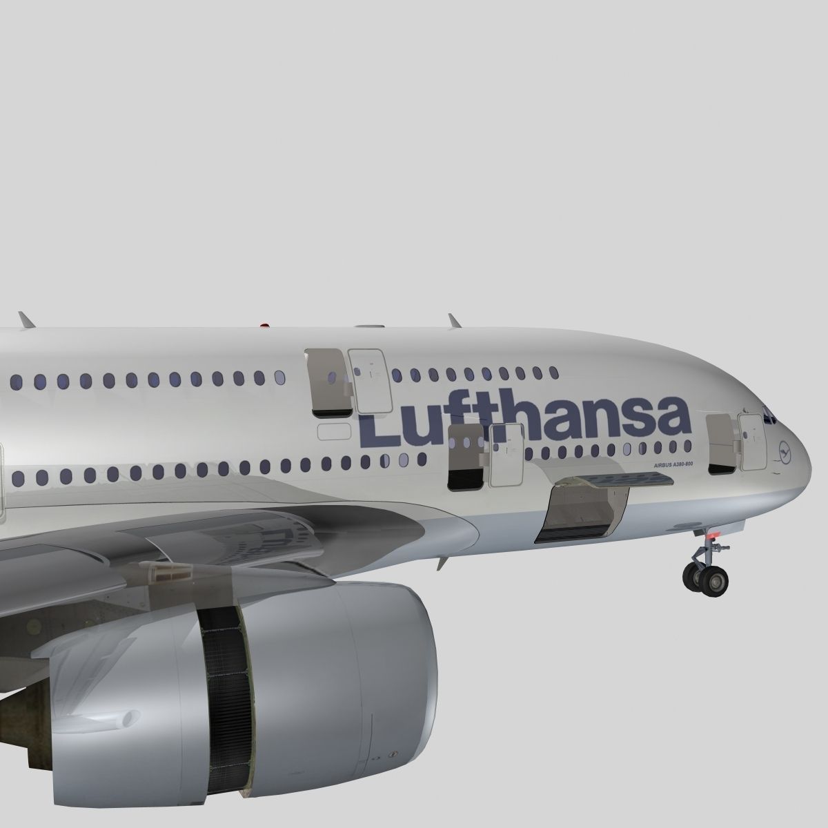 Airbus A-380 Lufthansa 3D model_11