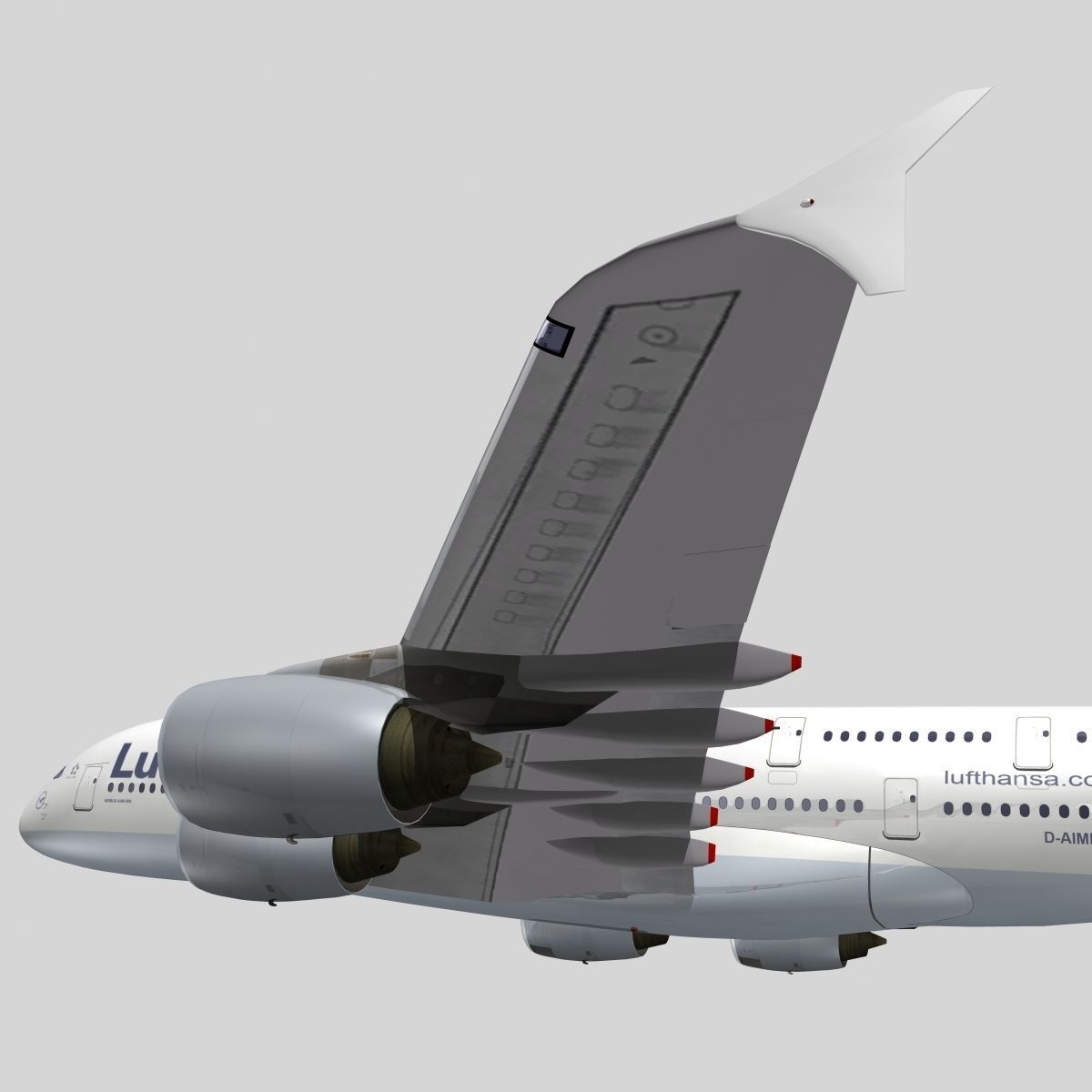 Airbus A-380 Lufthansa 3D model_1