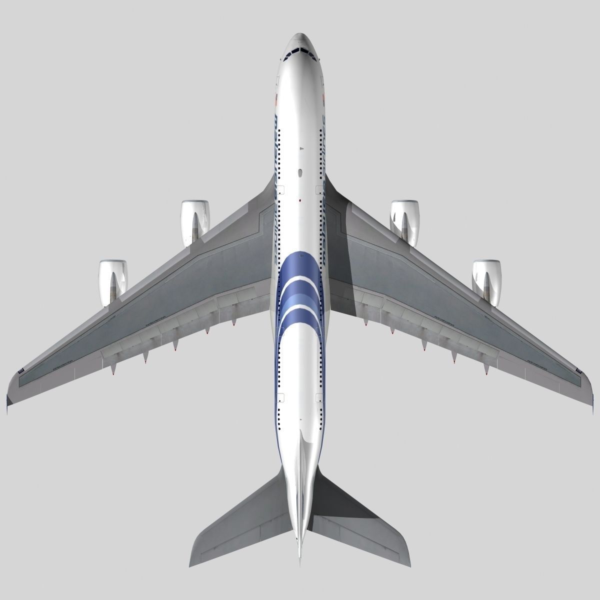 Airbus A-380 Malaysia Airlines 3D model_4