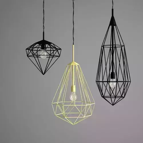 jspr diamonds ceiling light 3D model