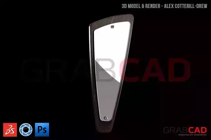 70s Style Wall Mirror