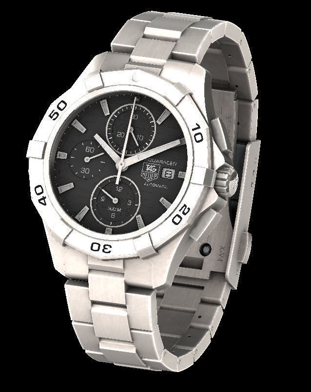 Tag Heuer Aquaracer Watch CAP2110BA0833 Free 3D model_3