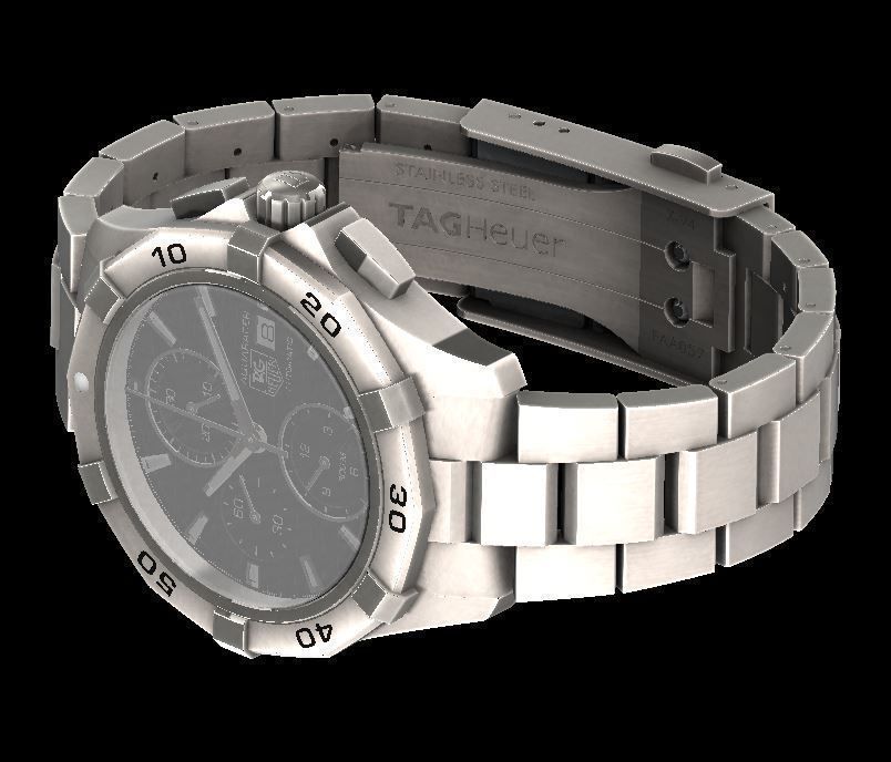 Tag Heuer Aquaracer Watch CAP2110BA0833 Free 3D model_2