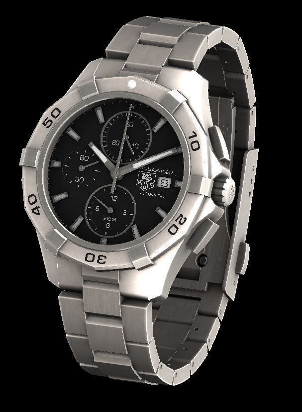Tag Heuer Aquaracer Watch CAP2110BA0833 Free 3D model_4