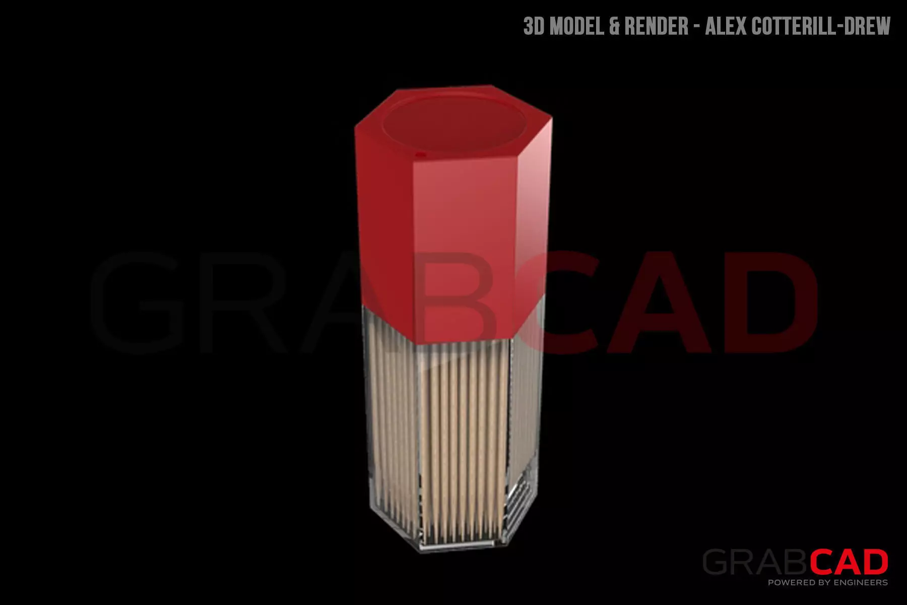 Toothpick Holder Free 3D model