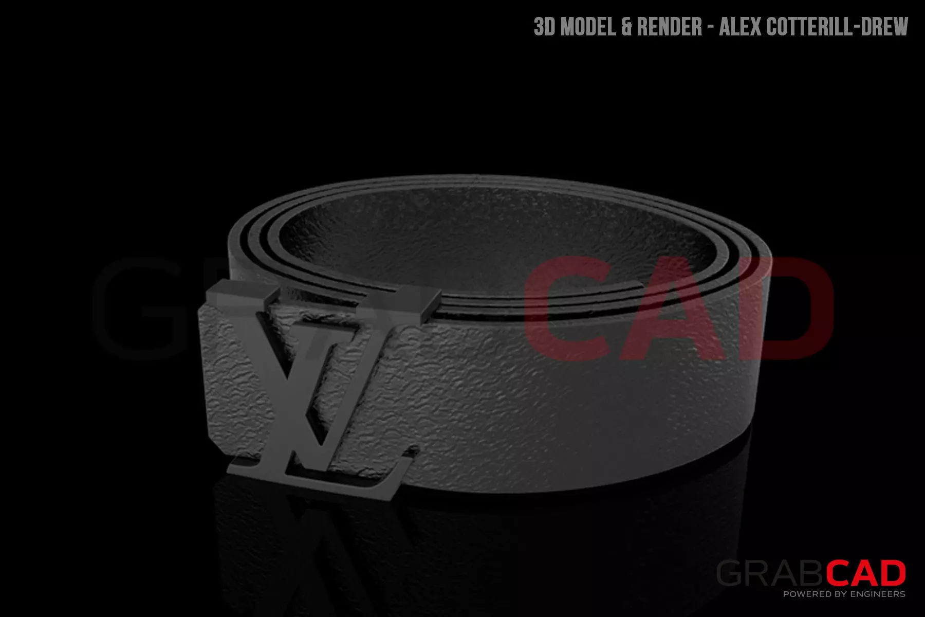 Louis Vuitton Belt Free 3D model_0