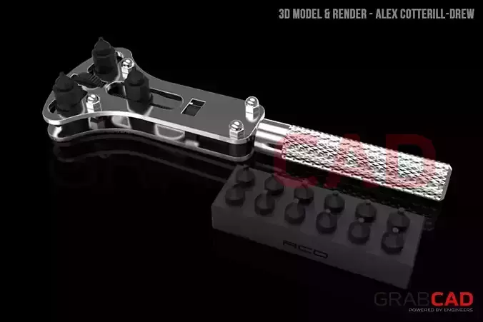 Adjustable Caseback Tool with Bit Holder