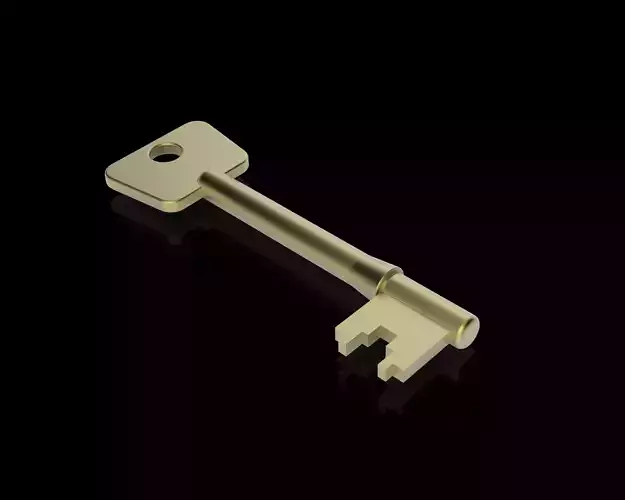 5 Lever Mortice Lock Key Free 3D model