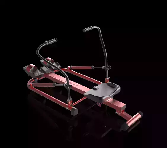 Modified Dual Sculling Rowing Machine Free 3D model