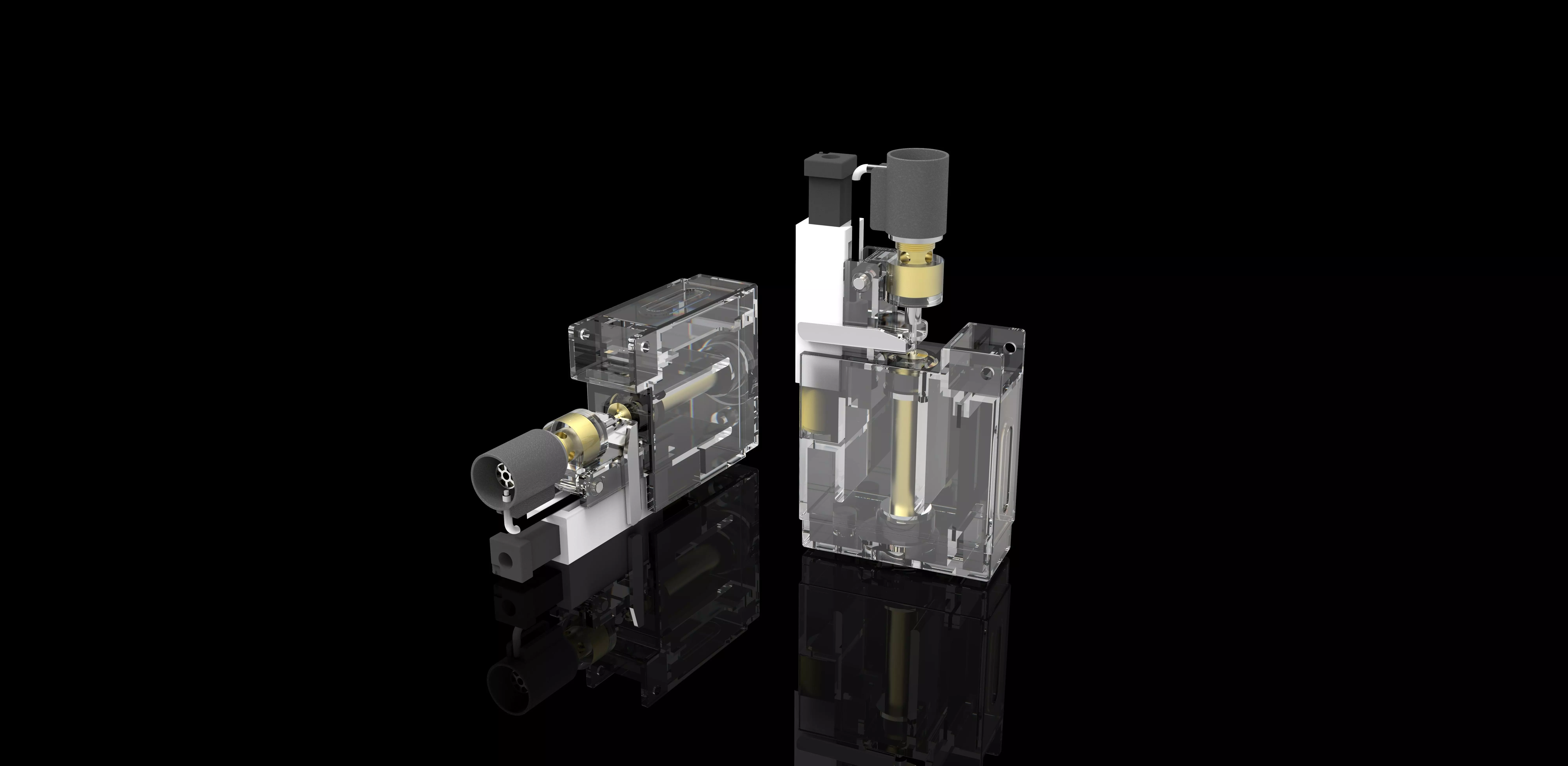 Single Jet Lighter Mechanism with Tank Free 3D model