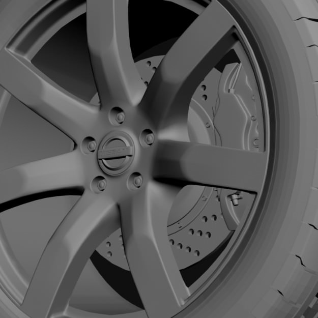 Wheel Nissan Juke R 3D model_6