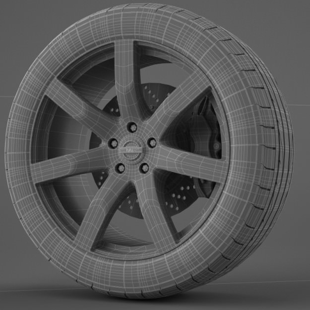 Wheel Nissan Juke R 3D model_4