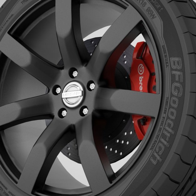 Wheel Nissan Juke R 3D model_2