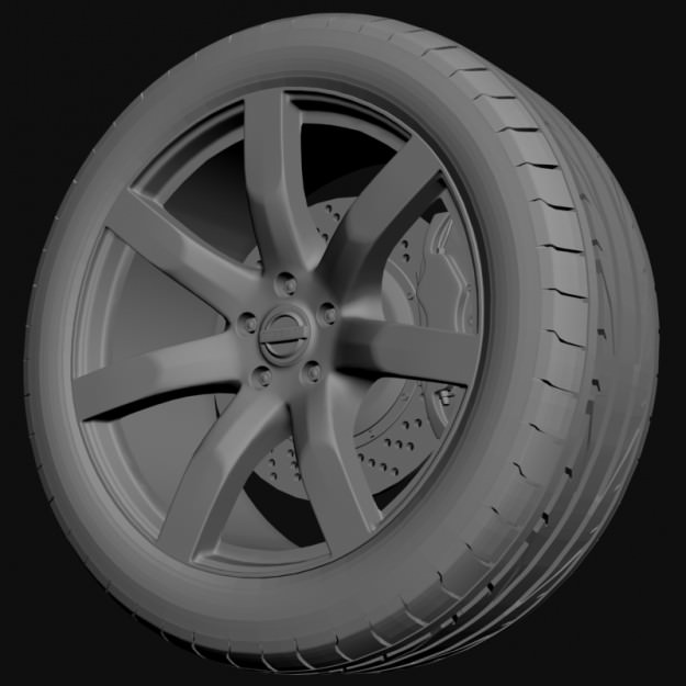 Wheel Nissan Juke R 3D model_5