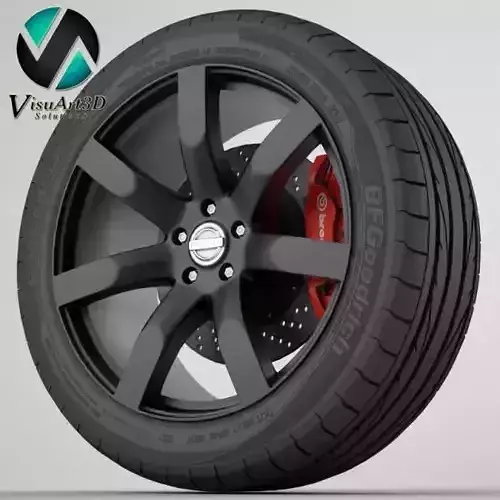 Wheel Nissan Juke R 3D model Wheel Nissan Juke R 3D model