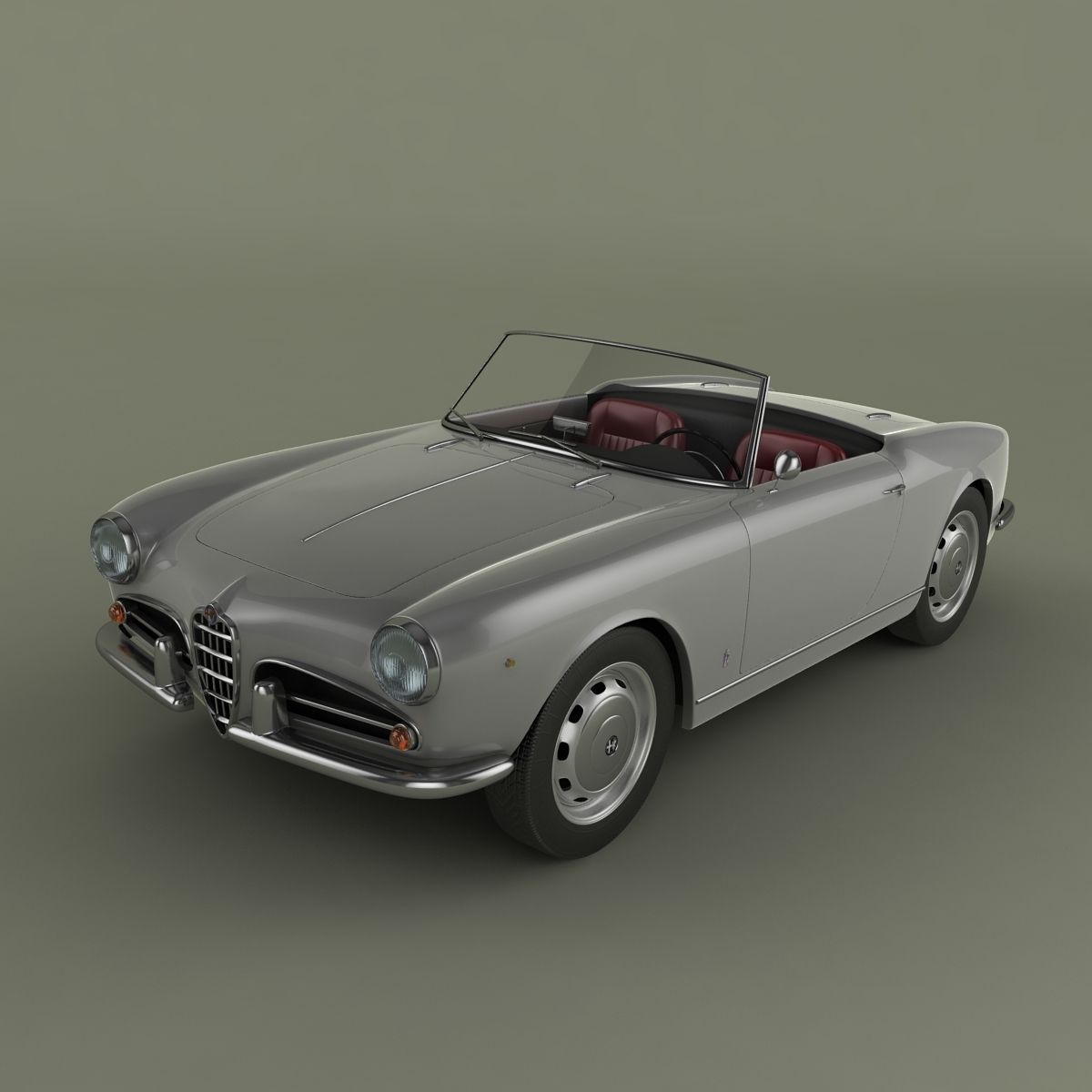 Alfa Romeo Giulietta Spider 3D model_4