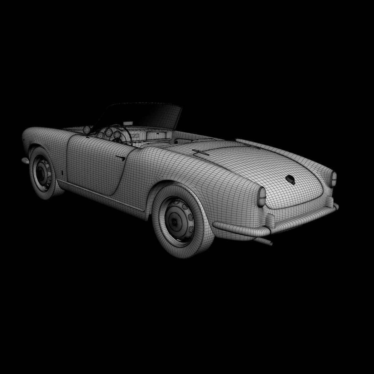 Alfa Romeo Giulietta Spider 3D model_28