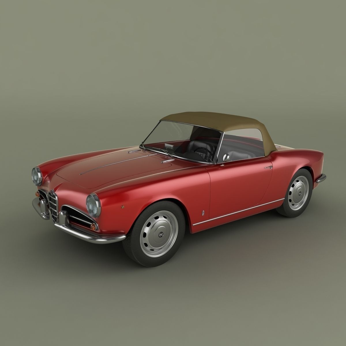 Alfa Romeo Giulietta Spider 3D model_12